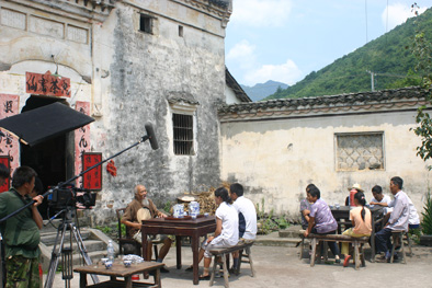電影《茶香》在石臺仙寓山景區(qū)完成主場景拍攝